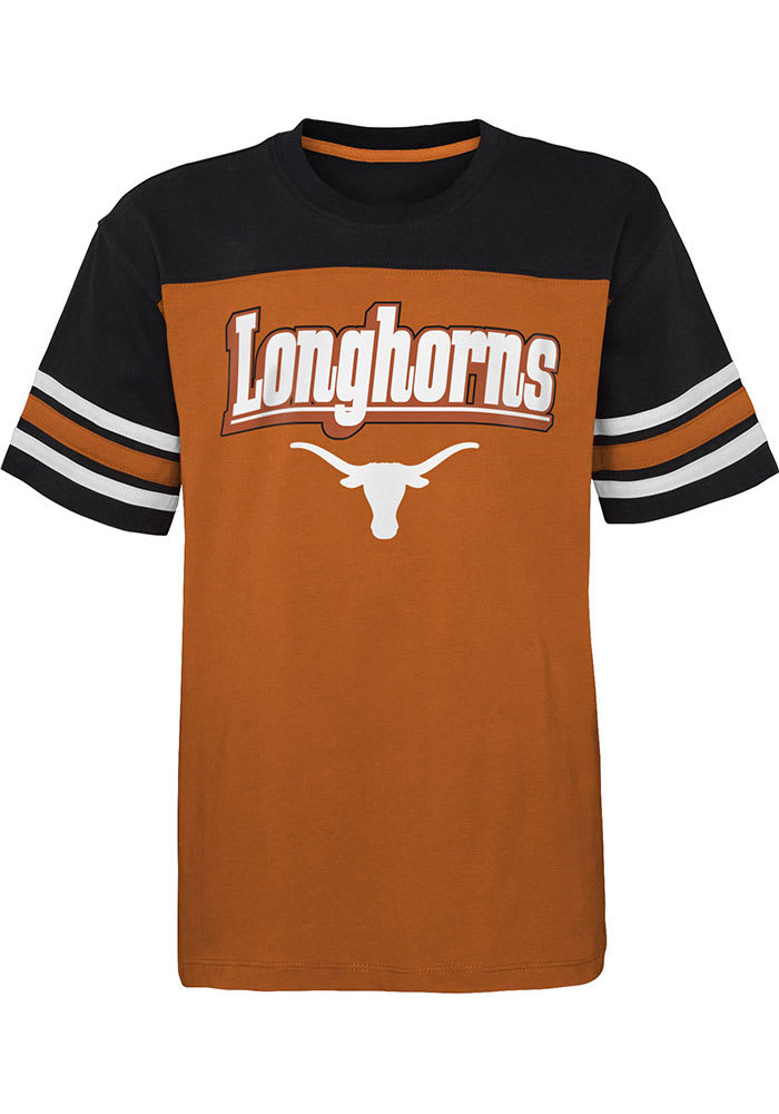 Texas Longhorns Youth Burnt Orange Fan Fave Short Sleeve Fashion T-Shirt