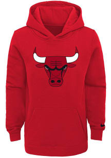 Nike Chicago Bulls Youth Red Primary Logo Long Sleeve Hoodie