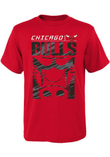 Chicago Bulls Youth Red In the Cut Short Sleeve T-Shirt