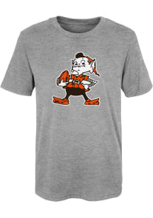 Brownie  Outer Stuff Cleveland Browns Boys Grey Brownie Short Sleeve T-Shirt