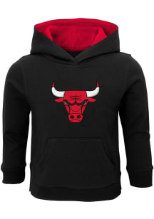Chicago Bulls Toddler Black Prime Pullover Long Sleeve Hooded Sweatshirt