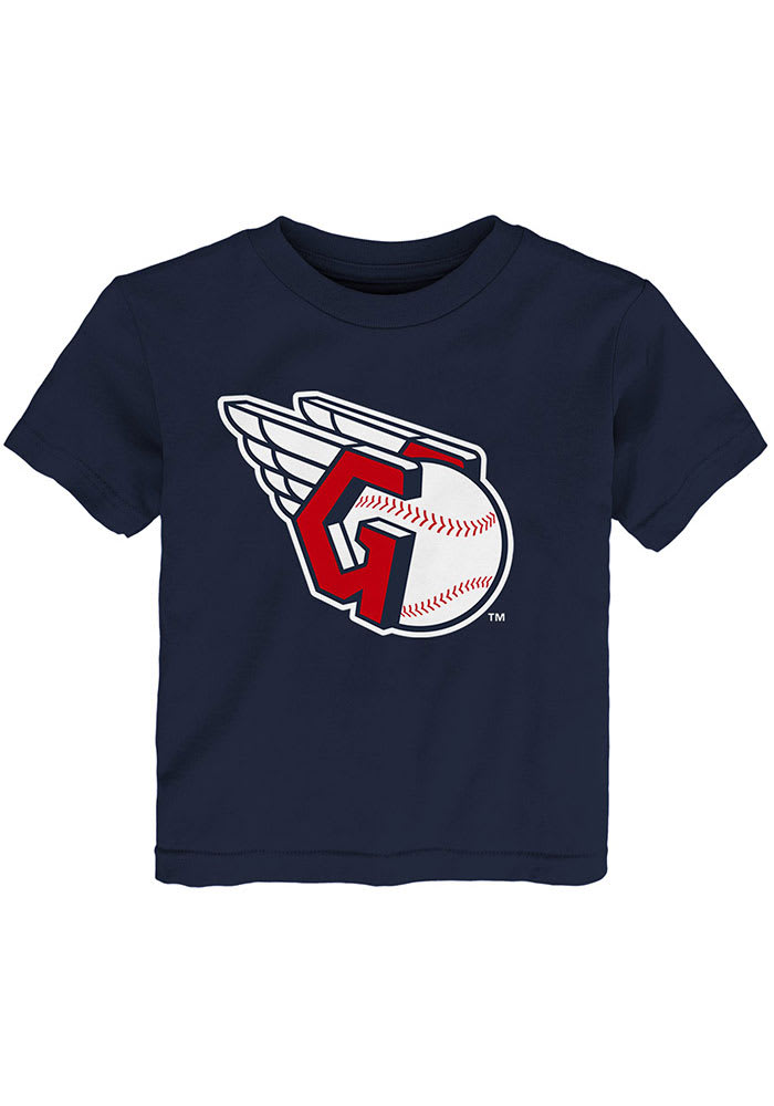 Cleveland Guardians Toddler Navy Primary Logo Short Sleeve Tee