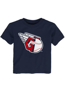Cleveland Guardians Toddler Navy Blue Primary Logo Short Sleeve T-Shirt
