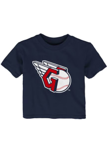 Cleveland Guardians Infant Primary Logo Short Sleeve T-Shirt Navy Blue