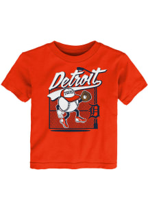 Detroit Tigers Toddler Orange On The Fence Short Sleeve T-Shirt