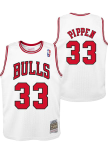 Scottie Pippen  Mitchell and Ness Chicago Bulls Youth Swingman Home White Basketball Jersey