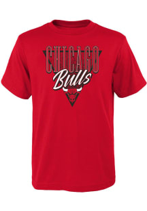 Chicago Bulls Youth Red Victory Short Sleeve Fashion T-Shirt
