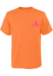 Cleveland Browns Boys Orange Heat Wave Short Sleeve T-Shirt