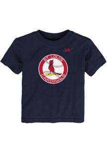 Nike St Louis Cardinals Toddler Navy Blue Coop Short Sleeve T-Shirt
