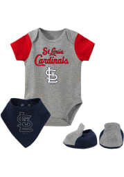 St Louis Cardinals Baby Red Lead Runner Set One Piece with Bib