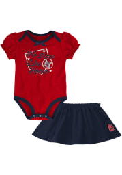 St Louis Cardinals Infant Girls Red Outfielder Skirt Set Top and Bottom