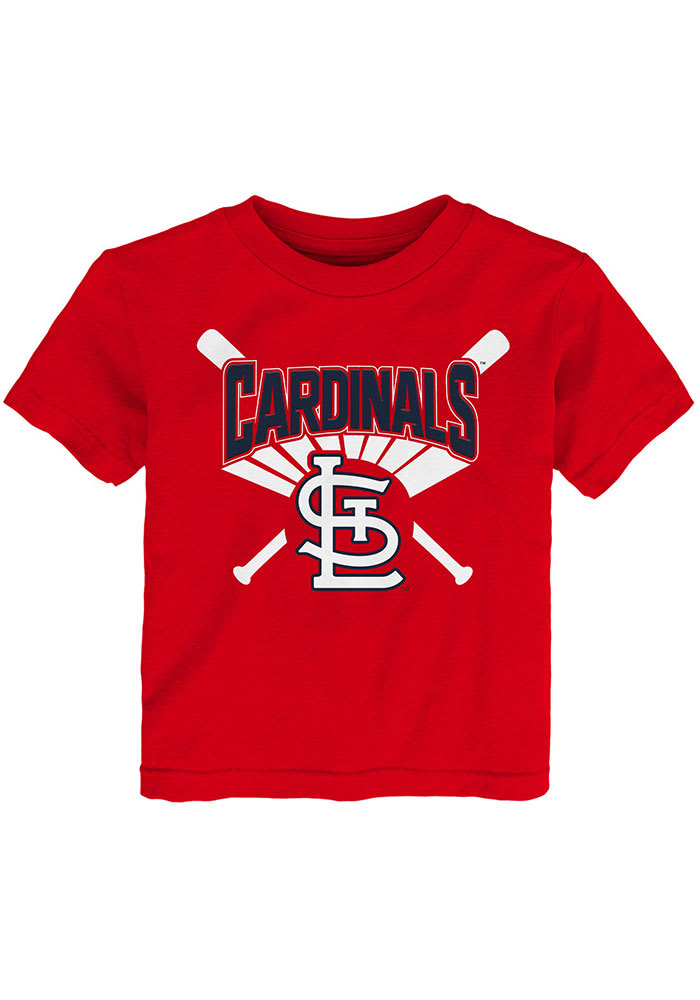 STL St. Louis Tee Missouri T Shirt Cardinals Red 