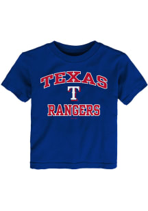 Texas Rangers Toddler Blue Heart and Soul Short Sleeve T-Shirt