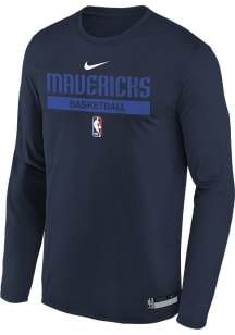 Nike Dallas Mavericks Youth Navy Blue Nike Practice GPX Legend Long Sleeve T-Shirt