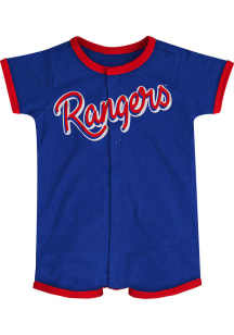 Texas Rangers Baby Red Power Hitter Short Sleeve One Piece