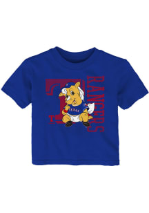 Texas Rangers Infant Baby Mascot 2.0 Short Sleeve T-Shirt Blue