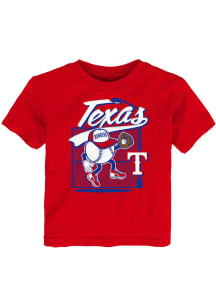 Texas Rangers Toddler Red On The Fence Short Sleeve T-Shirt