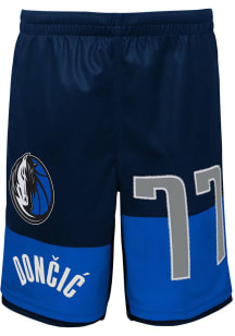 Luka Doncic  Outer Stuff Dallas Mavericks Youth Navy Blue Pandemonium Shorts