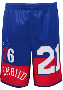 Joel Embiid  Outer Stuff Philadelphia 76ers Youth Blue Pandemonium Shorts