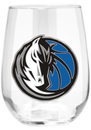 Dallas Mavericks 15oz Emblem Stemless Wine Glass