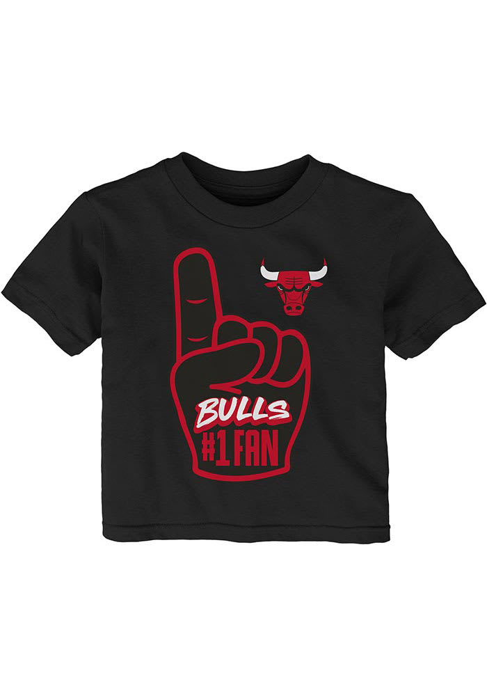 Chicago Bulls Infant Hand Off Short Sleeve T-Shirt Black
