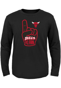 Chicago Bulls Toddler Black Hand Off Long Sleeve T-Shirt