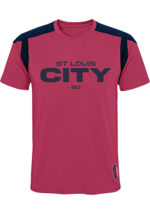 St Louis City SC Toddler Navy Blue Wordmark Performance Short Sleeve T-Shirt