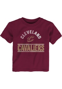 Cleveland Cavaliers Toddler Maroon Double Bar Short Sleeve T-Shirt
