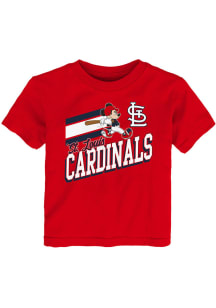 St Louis Cardinals Toddler Red Batter Up Short Sleeve T-Shirt