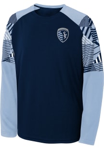 Sporting Kansas City Boys Light Blue Gridiron Long Sleeve T-Shirt