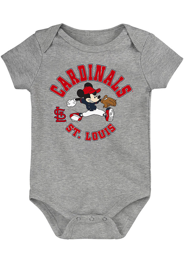 Newborn White/Red St. Louis Cardinals Power Hitter Short Sleeve