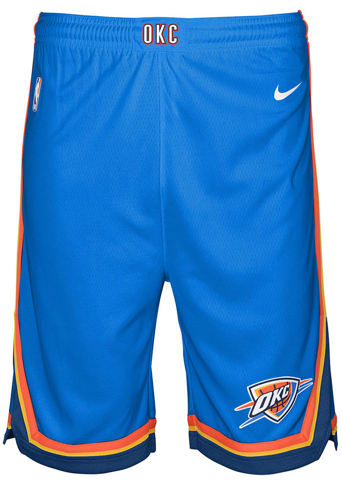 Nike Oklahoma City Thunder Youth Navy Blue Icon Swingman Shorts
