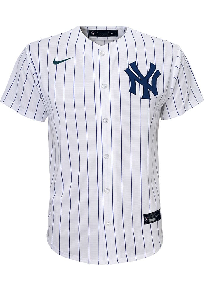 Derek Jeter New York Yankees Mens Replica HOF Patch Jersey - White