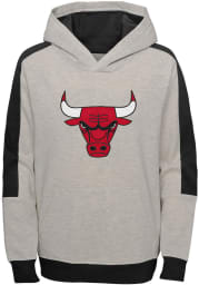 Chicago Bulls Youth Grey Lived In Long Sleeve Hoodie