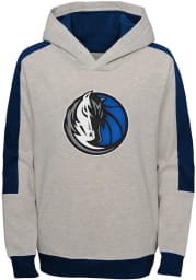 Dallas Mavericks Youth Grey Lived In Long Sleeve Hoodie