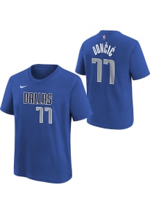 Luka Doncic Dallas Mavericks Youth Blue Icon NN Player Tee