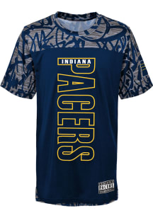 Indiana Pacers Youth Navy Blue Court Mural Short Sleeve T-Shirt