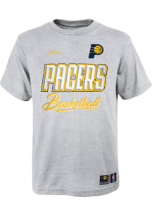 Indiana Pacers Boys Grey Court VS Track Short Sleeve T-Shirt