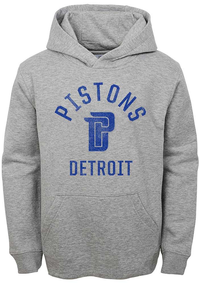 Detroit Pistons Youth Blue Icon Long Sleeve Hoodie