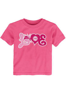 Detroit Pistons Toddler Girls Pink Love Basketball Short Sleeve T-Shirt