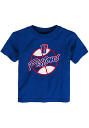 Detroit Pistons Toddler Blue Playtime Short Sleeve T-Shirt