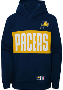 Indiana Pacers Youth Navy Blue Pole Position Long Sleeve Hoodie