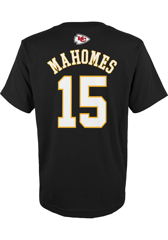 Patrick Mahomes Chiefs Girls Name and Number Short Sleeve Player T Shirt