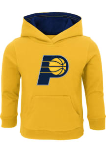 Indiana Pacers Toddler Yellow Prime Long Sleeve Hooded Sweatshirt