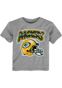 Green Bay Packers Toddler Grey Huddle Up Short Sleeve T-Shirt