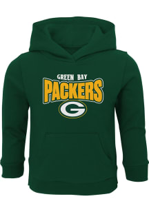 Green Bay Packers Toddler Green Draft Pick Long Sleeve Hooded Sweatshirt