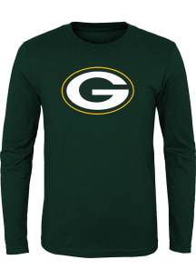 Green Bay Packers Toddler Green Primary Logo Long Sleeve T-Shirt