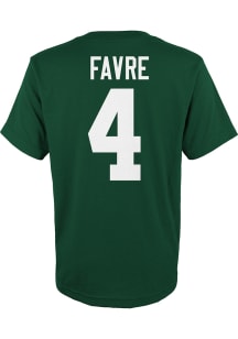 Brett Favre Green Bay Packers Youth Green Retro N and N Player Tee