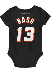 Mitchell and Ness Steve Nash Phoenix Suns Baby Black Retro Name and Number Short Sleeve One Piec..