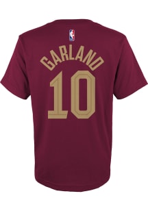 Darius Garland  Cleveland Cavaliers Boys Maroon Flat NN Short Sleeve T-Shirt